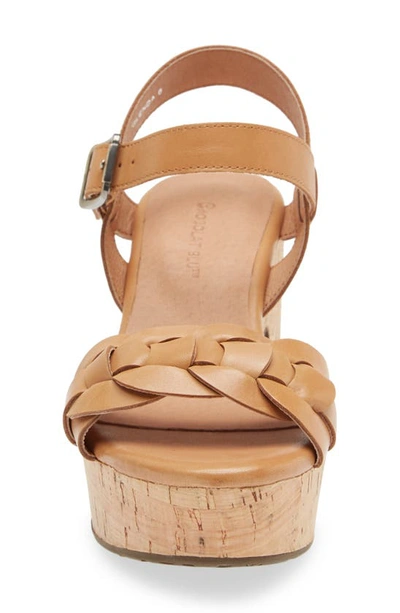 Shop Chocolat Blu Glenda Platform Sandal In Camel Leather