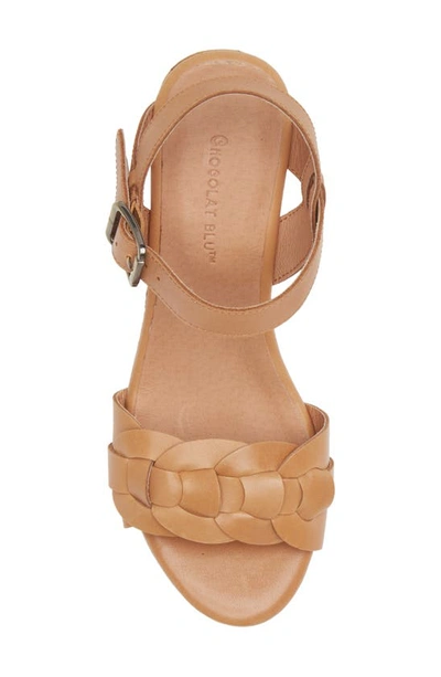 Shop Chocolat Blu Glenda Platform Sandal In Camel Leather