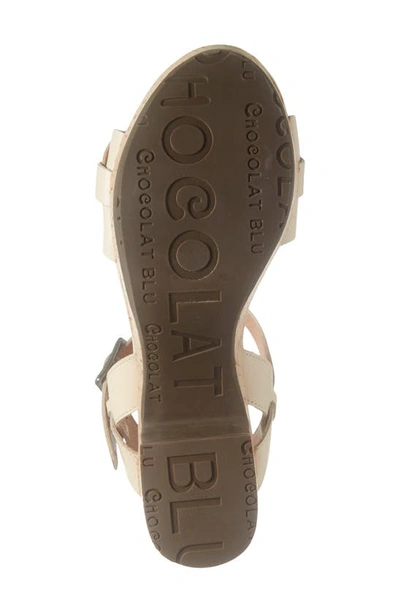 Shop Chocolat Blu Glenda Platform Sandal In Cream Leather