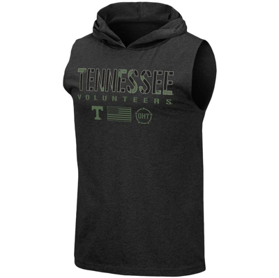 Shop Colosseum Black Tennessee Volunteers Oht Military Appreciation Camo Logo Hoodie Sleeveless T-shirt