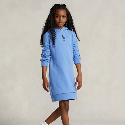 Ralph Lauren Girls' Fleece Hoodie Dress - Big Kid