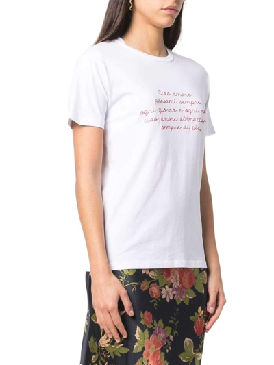 Shop Giada Benincasa Women's White Cotton T-shirt