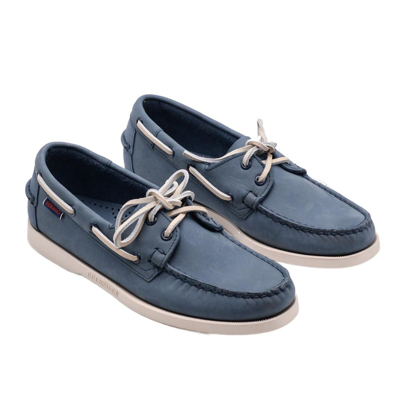 Shop Sebago Men's Blue Leather Loafers