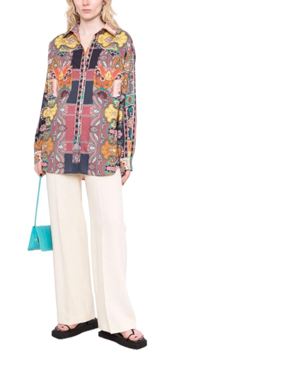 Shop Etro Women's Multicolor Cotton Shirt