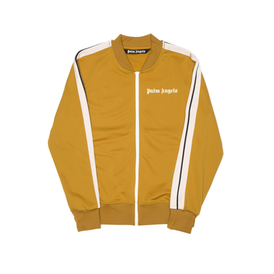 Shop Palm Angels Bomber Track Top In Brown