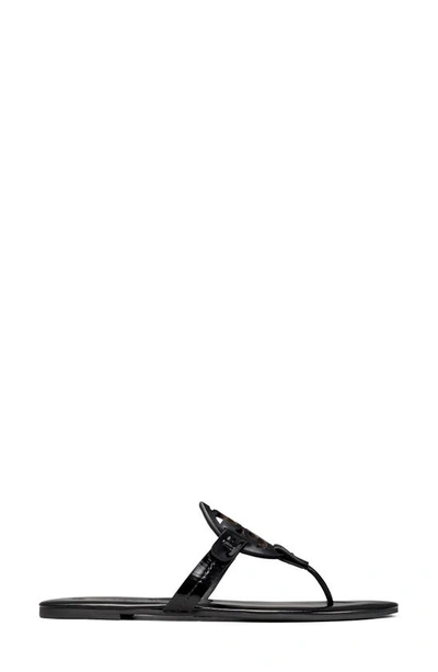 Tory Burch Miller Soft Sandal In Perfect Black Patent