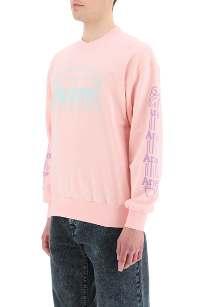 Shop Aries Column Sweatshirt In Mixed Colours