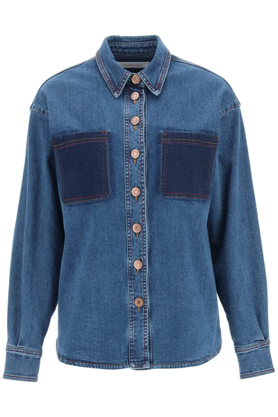 Shop See By Chloé See By Chloe Denim Shirt In Blue