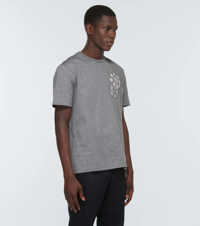 Shop Thom Browne Cotton T-shirt In Med Grey