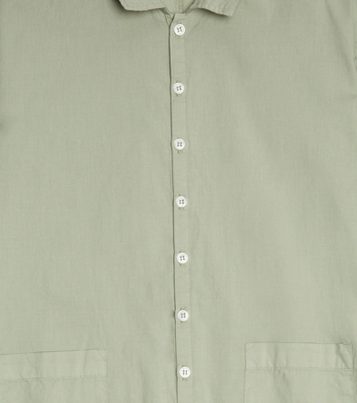 Caramel Cosmos Cotton Jumpsuit In Sage Poplin