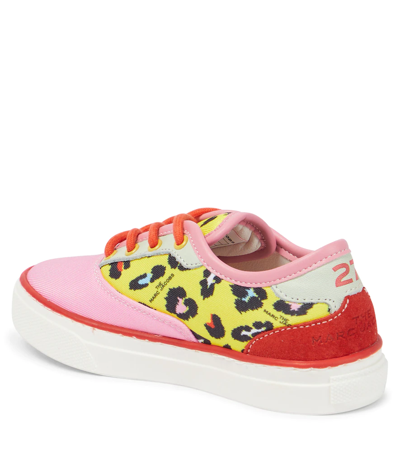 Marc Jacobs Kids Pink & Yellow Hawaii Sneakers In Pink