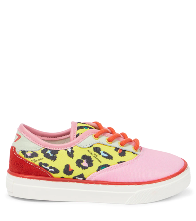 Marc Jacobs Kids Pink & Yellow Hawaii Sneakers In Pink