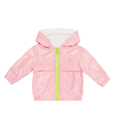 Shop Moncler Baby Hooded Technical Jacket