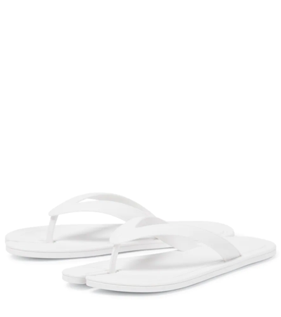 Shop Maison Margiela Tabi Thong Sandals In Off White
