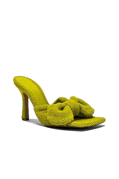 Bottega Veneta Stretch Terry Sandals In Kiwi