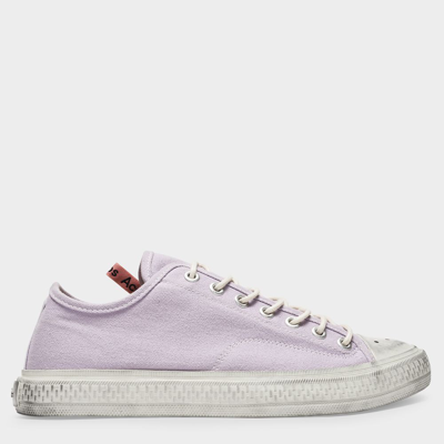 Shop Acne Studios Sneakers Ballow Tumbled Aus Violett Canvas In Purple