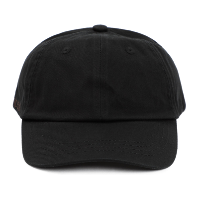 Shop Acne Studios Cotton Cap Hat In Black