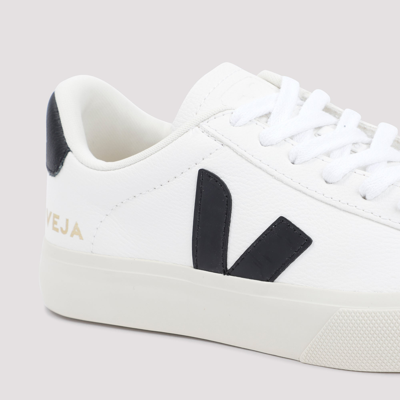 Shop Veja Leather Campo Sneakers Shoes In White