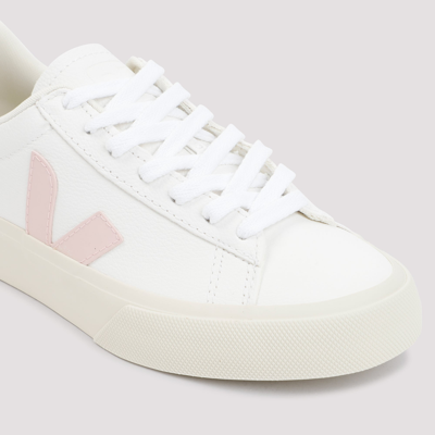 Shop Veja Leather Campo Sneakers Shoes In White