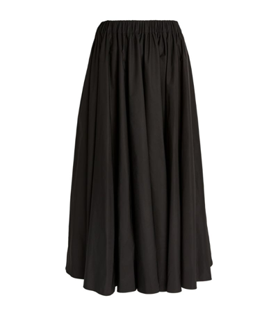 Shop The Row Sunset Pleated Midi Skirt In Black