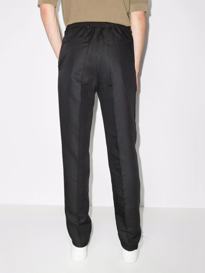 Shop Fendi High-waisted Tailored Trousers In Schwarz