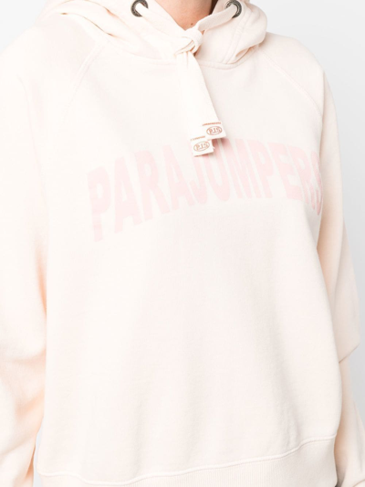 Shop Parajumpers Logo-print Cotton Hoodie In Orange