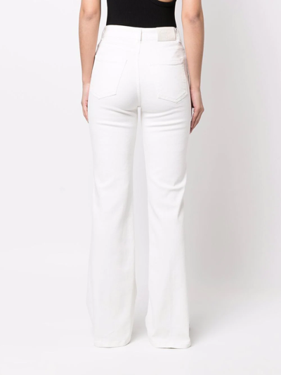 Shop Twinset Straight-leg Denim Jeans In Weiss