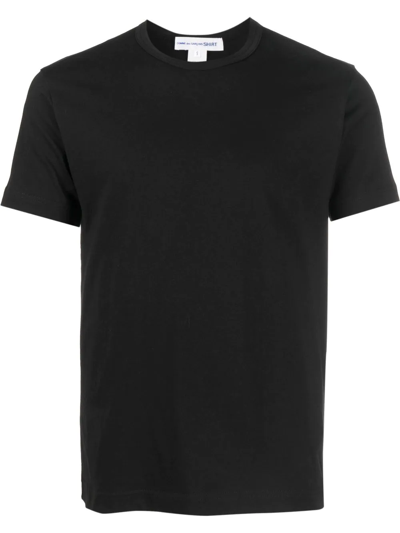 Shop Comme Des Garçons Shirt Rear Logo-print T-shirt In Schwarz