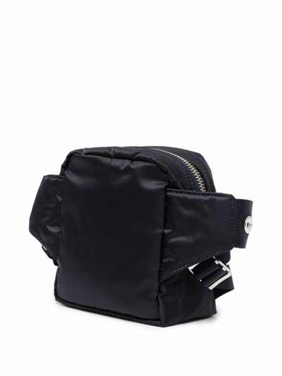Shop Porter-yoshida & Co Logo Patch Belt Bag In Blau