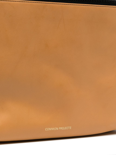 Shop Common Projects Simple Leather Backpack In Brown