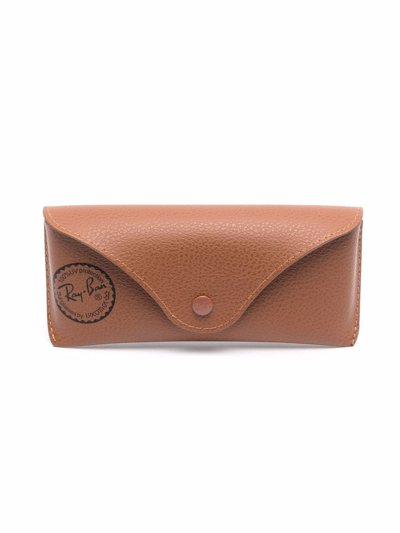 Ray Ban Round-frame Sunglasses In Gold