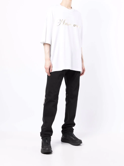 Mastermind Japan Skull And Bones Print T-shirt In Weiss