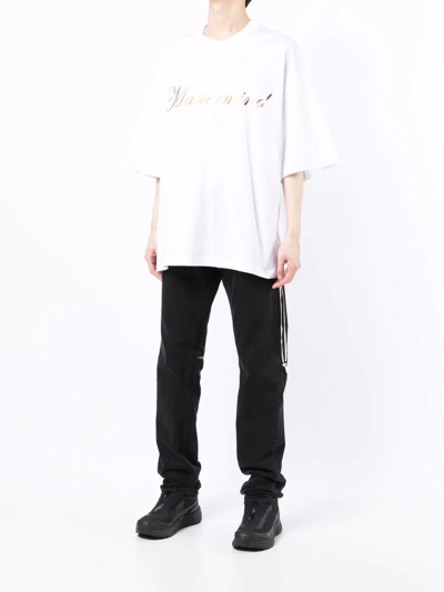 Mastermind Japan Skull And Bones Print T-shirt In Weiss