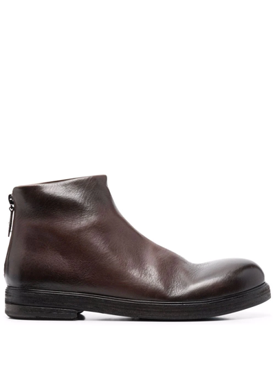 Shop Marsèll Zucca Zeppa Ankle Boots In Brown