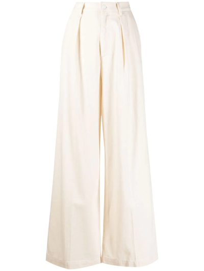 Shop Made In Tomboy Enea Tailored Wide-leg Trousers In Nude