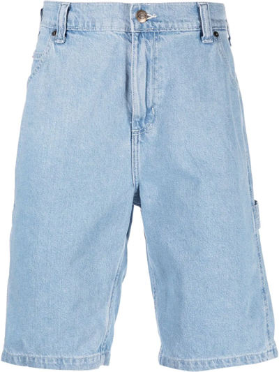 Dickies Construct Knee-length Denim Shorts In Blau