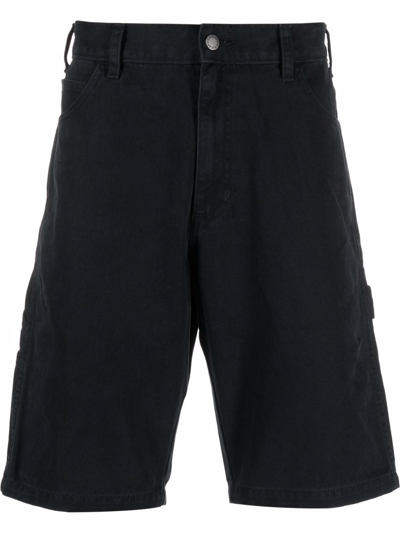 Dickies Construct Knee-length Denim Shorts In Schwarz