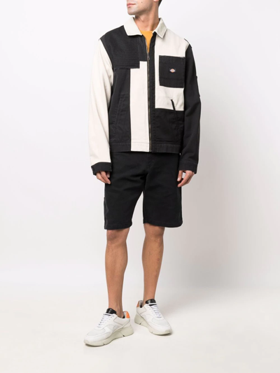 Dickies Construct Knee-length Denim Shorts In Schwarz