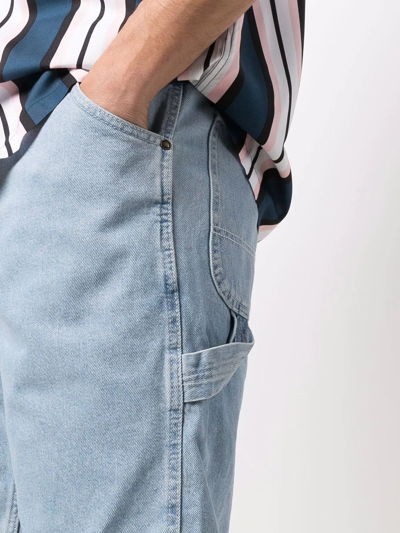 Dickies Construct Knee-length Denim Shorts In Blau