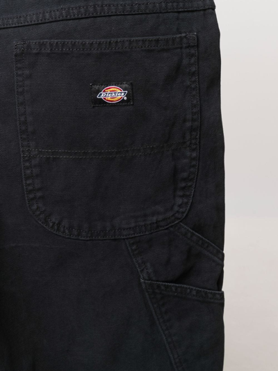 Dickies Construct Knee-length Denim Shorts In Schwarz