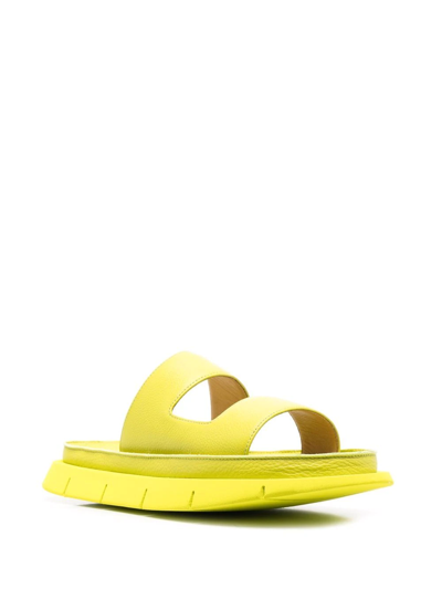 Shop Marsèll Open-toe Leather Sandals In Green