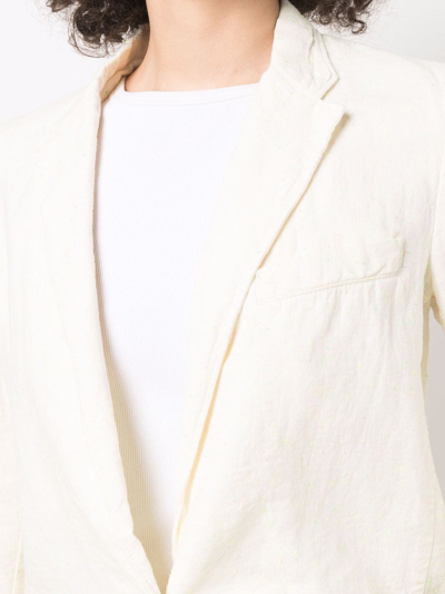 Shop Forte Forte Single-breasted Tailored Blazer In Neutrals