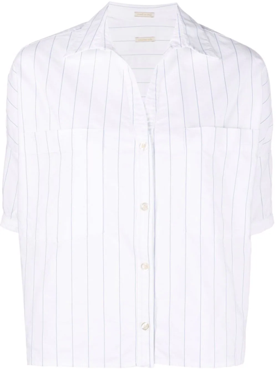 Shop Massimo Alba Stripe-print Shirt In Weiss