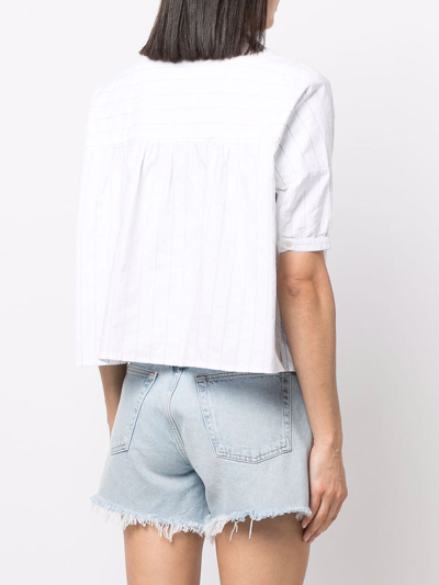 Shop Massimo Alba Stripe-print Shirt In Weiss