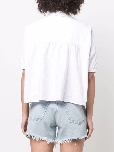 Shop Massimo Alba Pinstripe-print Shirt In Weiss