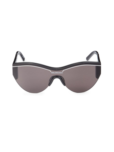 Shop Balenciaga Women's 61mm Shield Sunglasses In Black