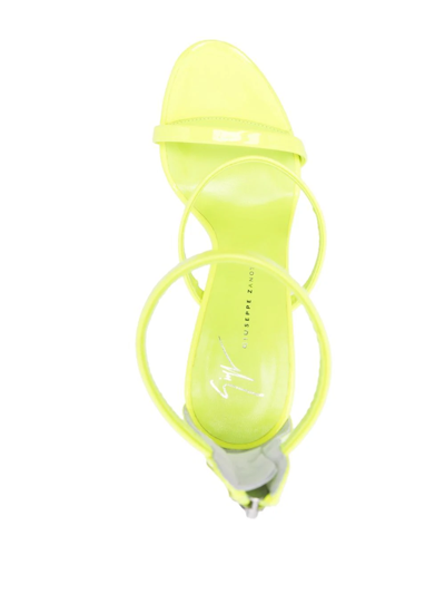 Giuseppe Zanotti Open-toe Heeled Sandals In Yellow