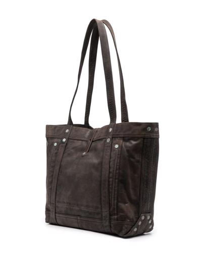 Rrl Leather Tote Bag In Brown | ModeSens