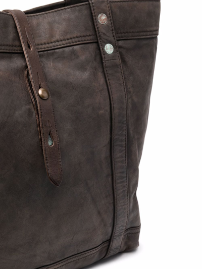 Rrl Leather Tote Bag In Brown | ModeSens