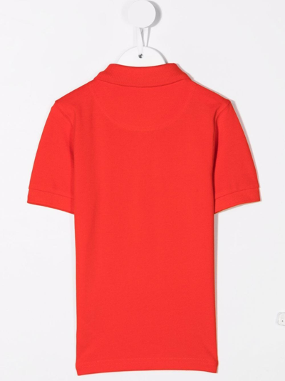 Timberland Logo-print Polo Shirt In Red